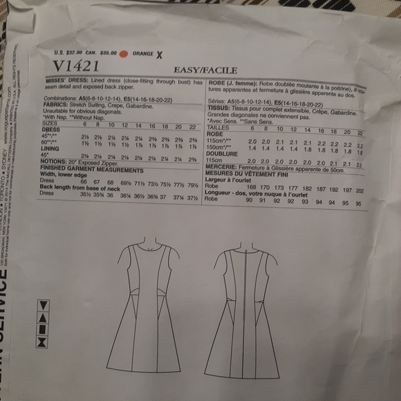 Pattern, Vogue Pattern, DKNY - Picture 2 of 2